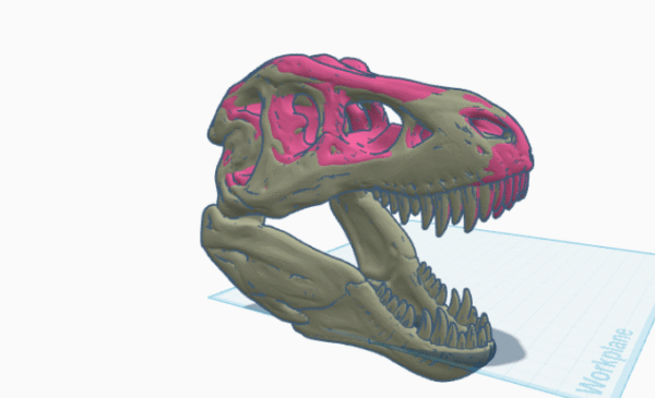 Tyrannosaurus -3D dinosaur painting