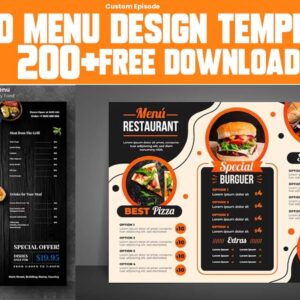 200+ Food Menu Design Templates