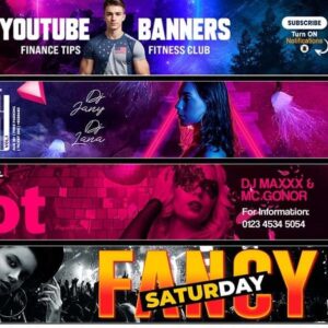 YouTube Banner Designs for DJs & Music Creators