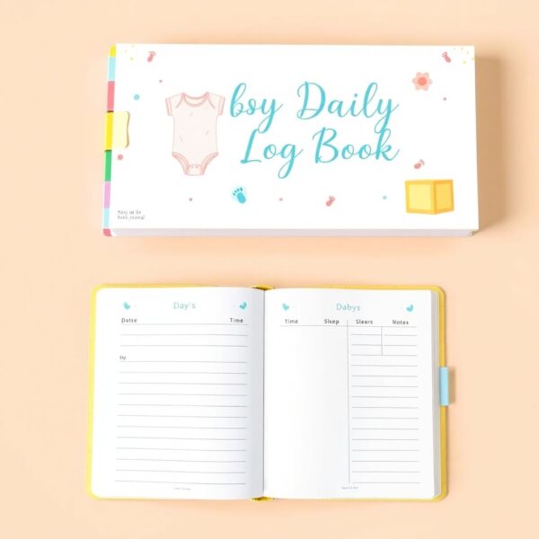 Baby Daily Log Book for First-Time Moms