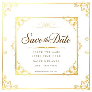 Wedding Invitation PSD Template
