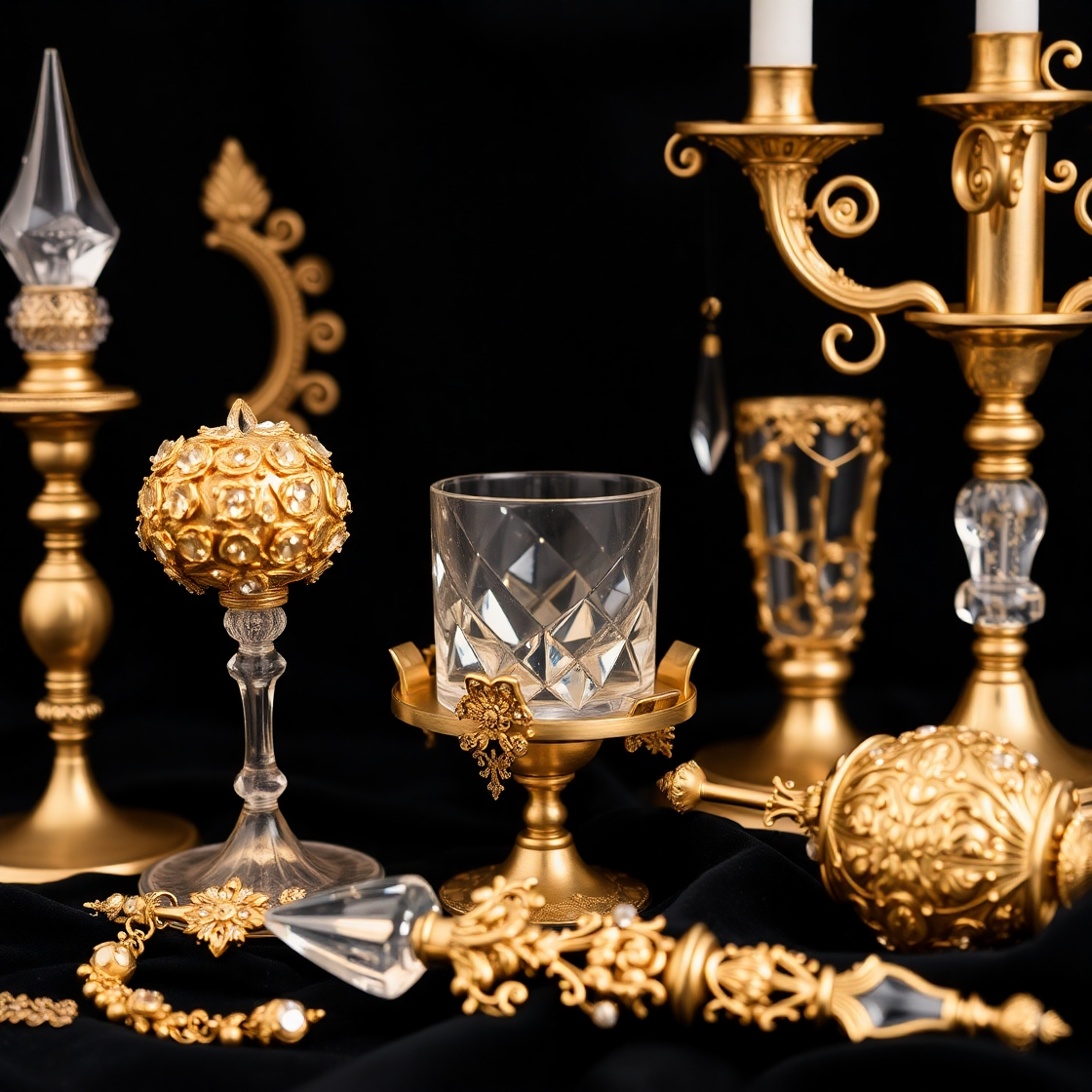 Elegant Gold, Silver & Glass Styles