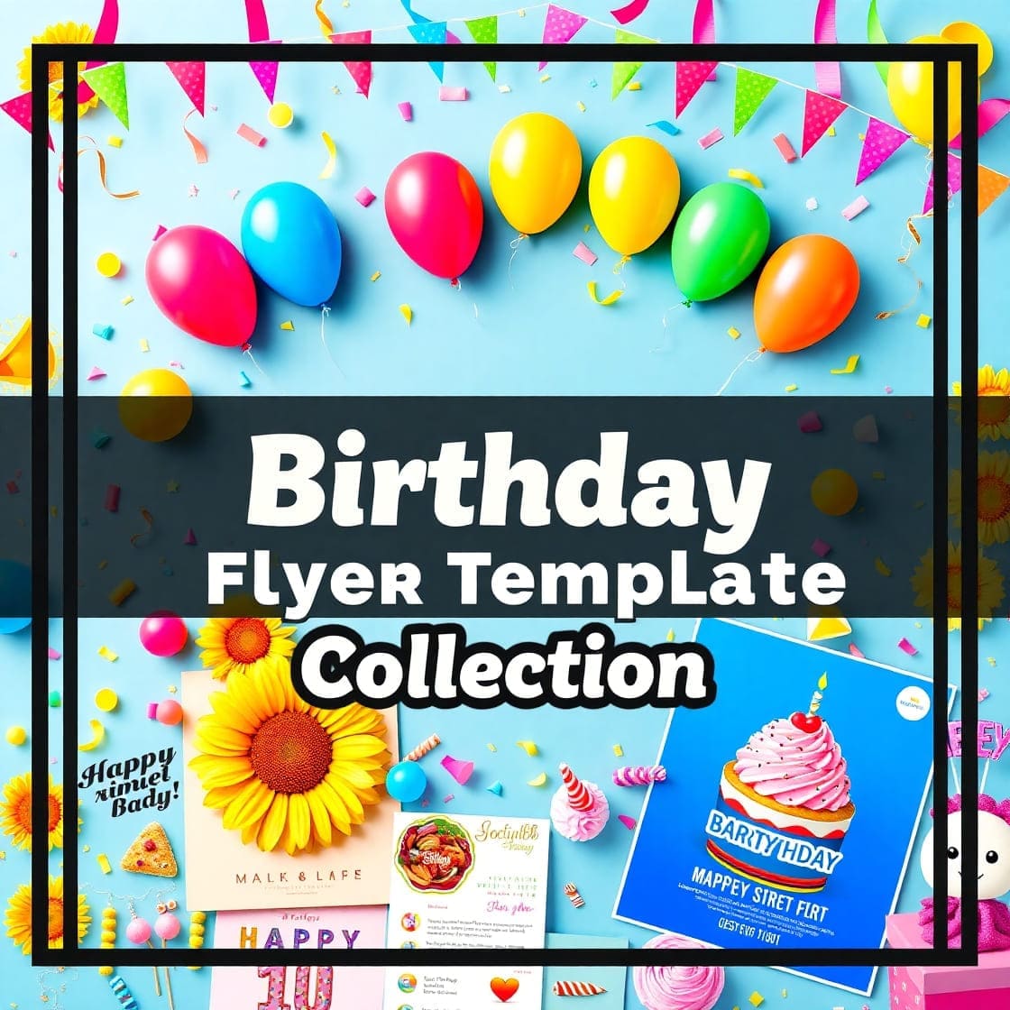 Birthday Flyer Template Collection
