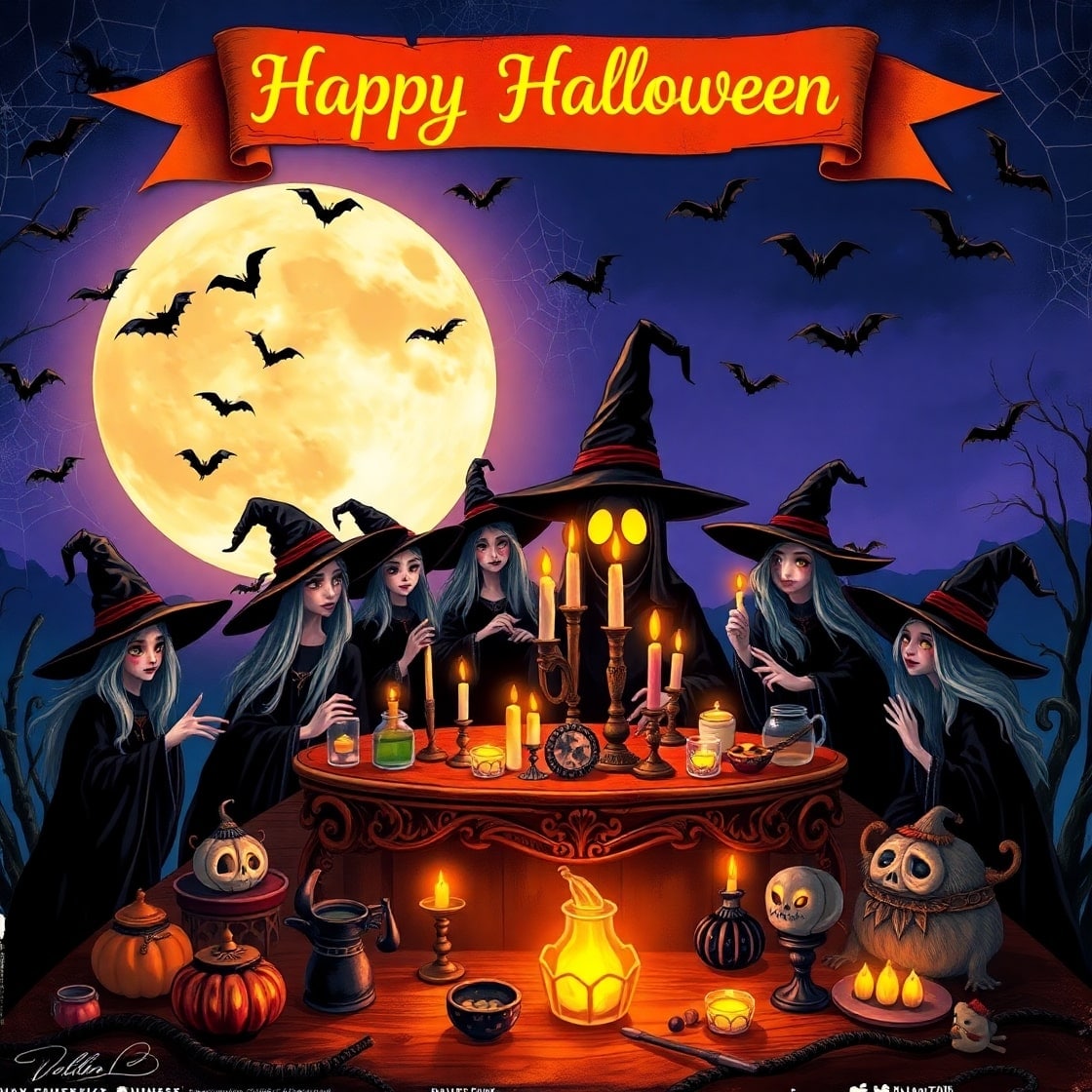 Halloween Witch Party Template