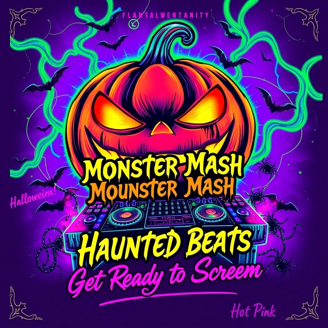 HALLOWEEN DJ CLUB FLYER PSD TEMPLATE