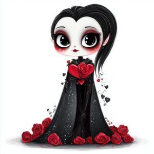 Love Bites: Celebrate Valentine’s Day with Charming Vampire Art