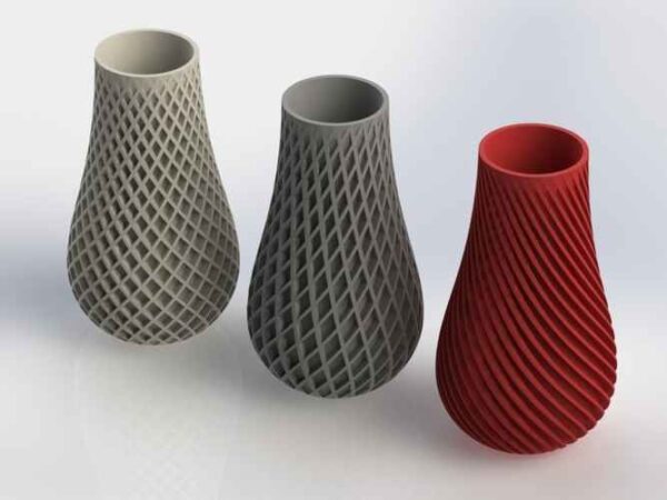 Spiral Vase Collection – Elegant & Support 3D