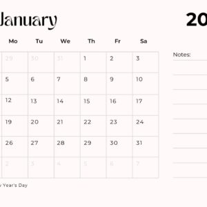 2026 Printable Wall Calendar