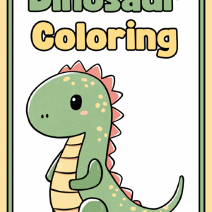 Dinosaur Coloring Poster for Kids