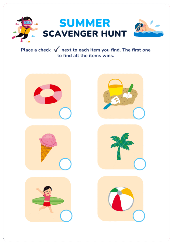 20 Summer Printable  activity Book for kids - Image 2