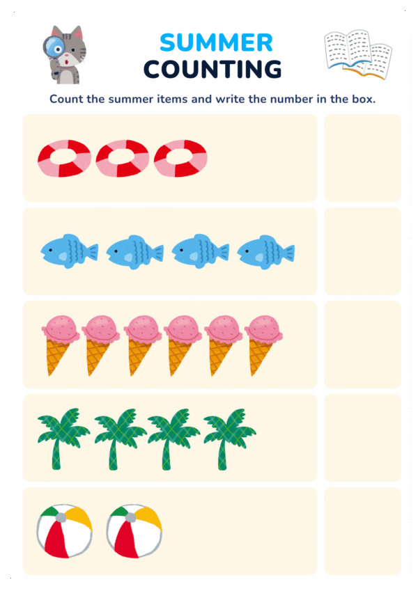 20 Summer Printable  activity Book for kids - Image 3