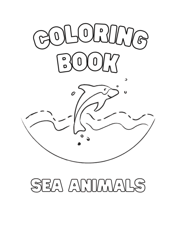 Sea Animals Coloring Book for Kids