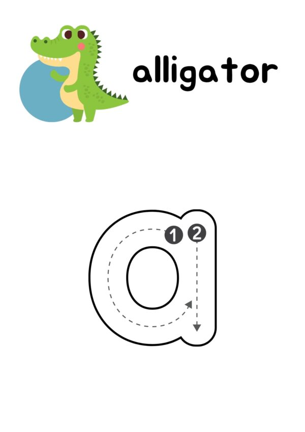 27 Tracing Animal Alphabet for kids - Image 2
