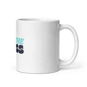 White glossy mug