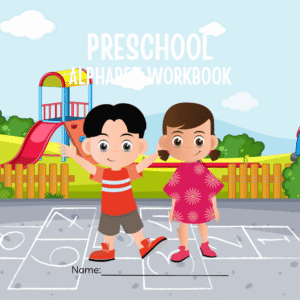 Preschool Alphabet Workbook in Colourful Illustrative Style