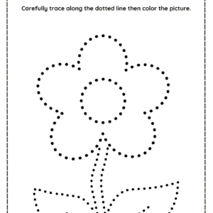 Spring Tracing Worksheets