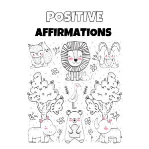 Wild Animals Positive Affirmations Coloring Book