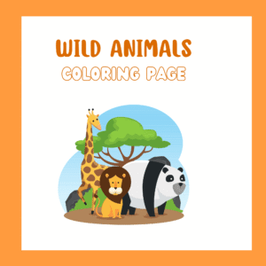 Wild Animals Coloring Pages – Black & White Visual Arts for Relaxation