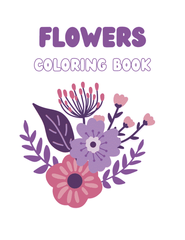 flowers coloring book