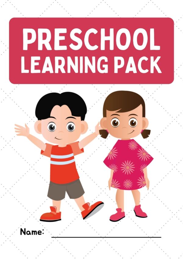 Back to School Preschool Learning Pack Worksheets