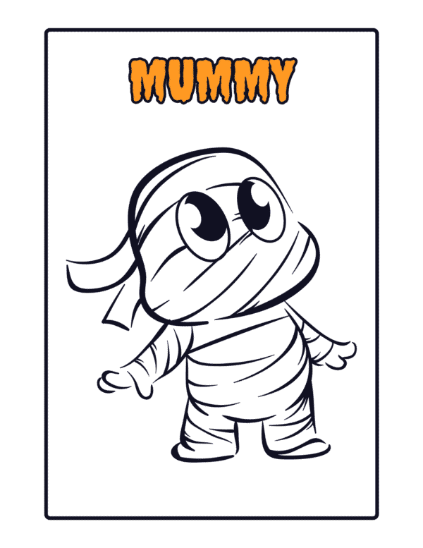 Halloween Coloring Book in Orange, Green and Purple Comic Style - Image 2