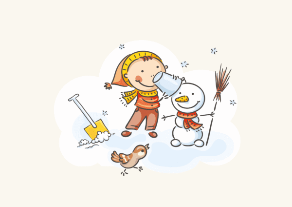 Colourful Fun Cartoon Kids 2026 Wall Calendar - Image 2