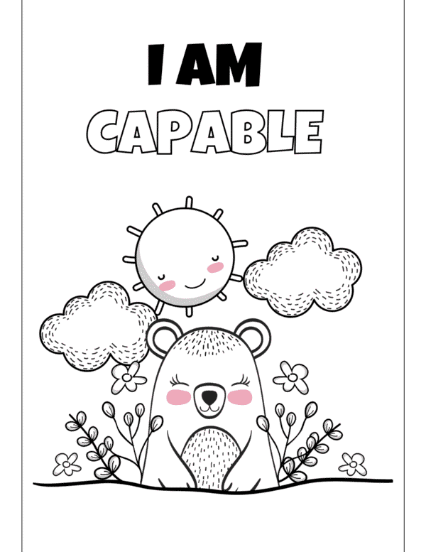 Wild Animals Positive Affirmations Coloring Book - Image 2
