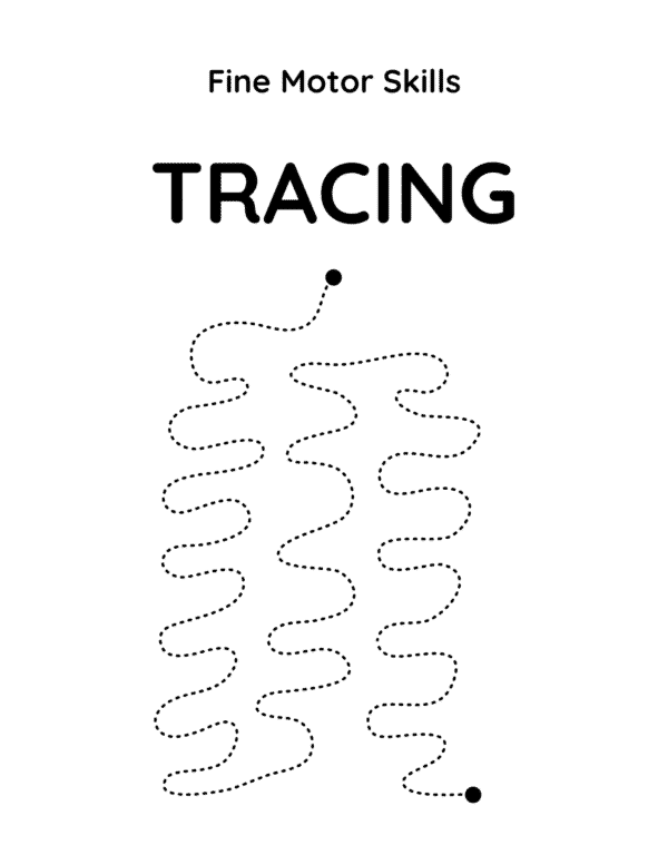 Fine Motor Skills Tracing Worksheets - Image 2
