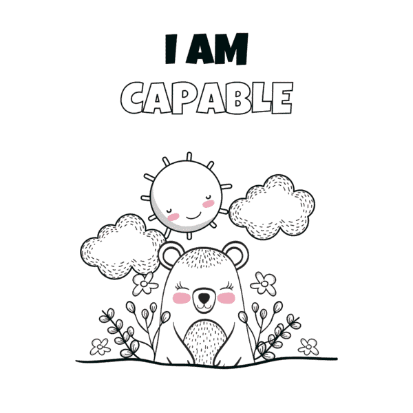 Wild Animals Positive Affirmations Coloring Book - Image 2