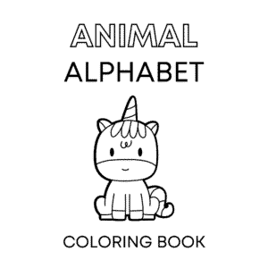 Animal Alphabet Tracing and Coloring Book – 8.5" x 8.5"