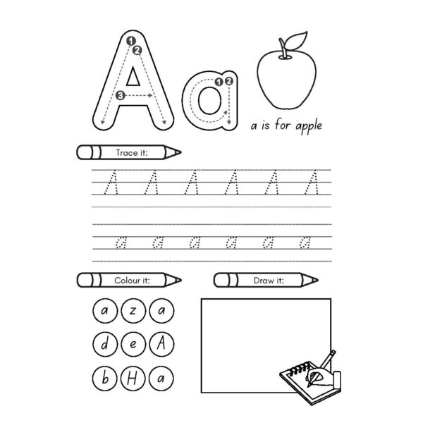 Kindergarten Alphabet Worksheet Bundle - Image 2