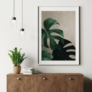Tropical Monstera Wall Art Print