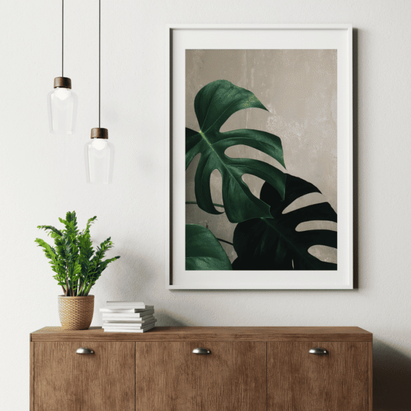 Tropical Monstera Wall Art Print