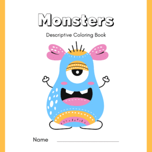 15 Fun Monster Pages for Kids to Color and Describe