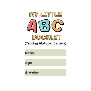 My Little ABC Tracing Booklet Worksheet