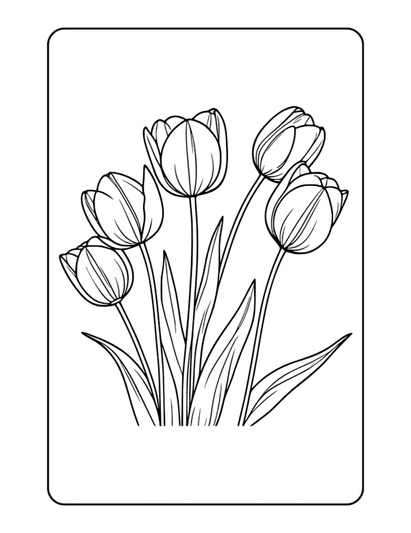 flowers coloring book - Image 2