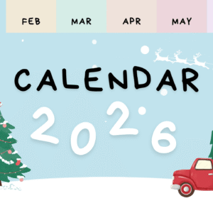 2026 monthly wall calendar