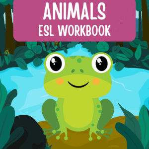 ESL Animals Workbook for Kindergarten Kids