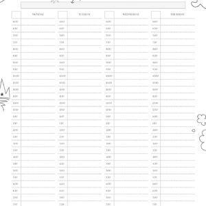 Weekly Schedule Planner