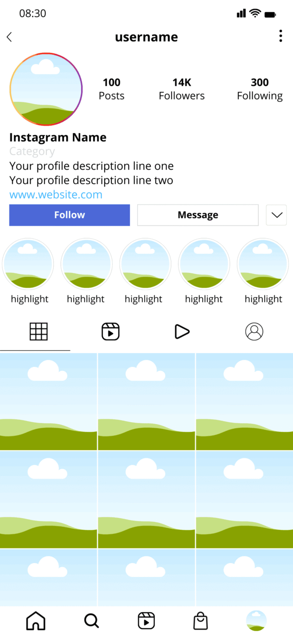 4 Instagram Mockup Kit