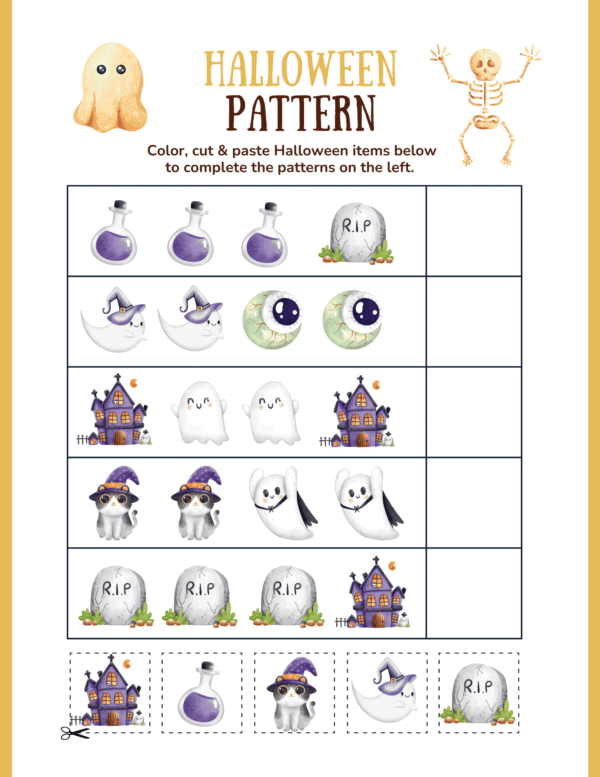 Halloween Activity Book for Kids – Fun Worksheets - Image 2
