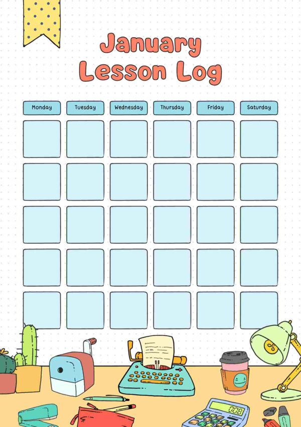 Teacher’s Yearly Lesson Planner - Image 2