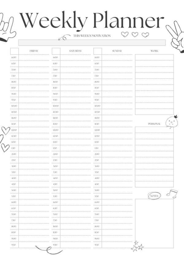 Weekly Schedule Planner - Image 2