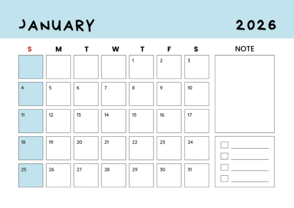 2026 monthly wall calendar - Image 3