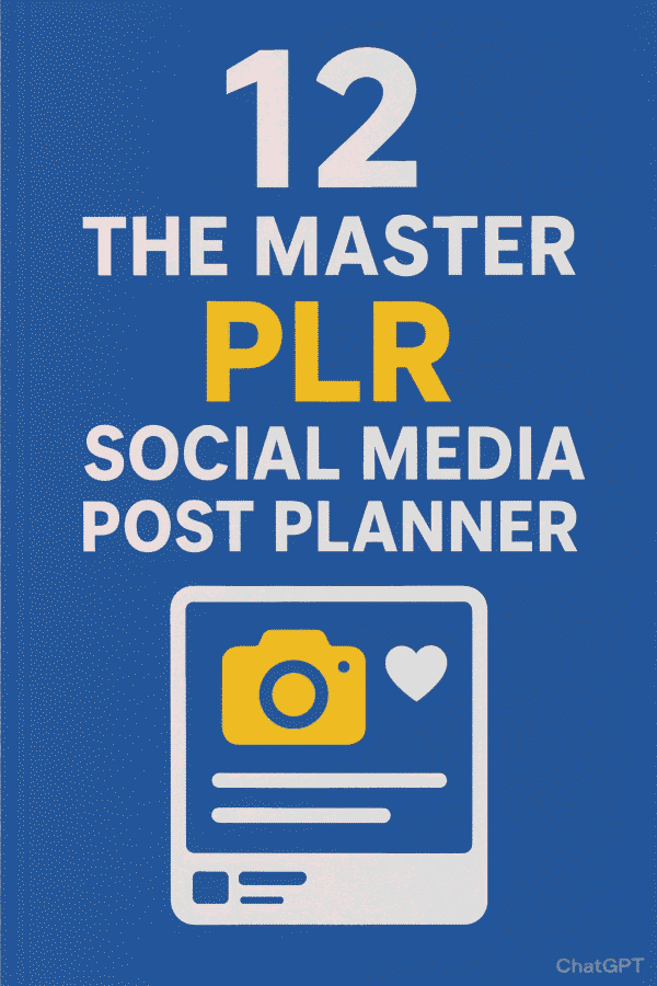 Master PLR Social Media Post Planner