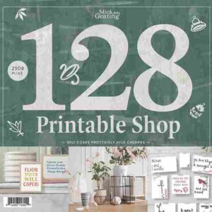 128 Etsy Printable Shop Mockup Bundle